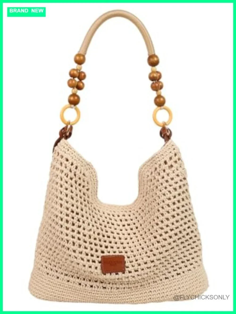 Bohemian Macrame Shoulder Tote Bag Crossbody Purse Travel Beach Hobo Bag